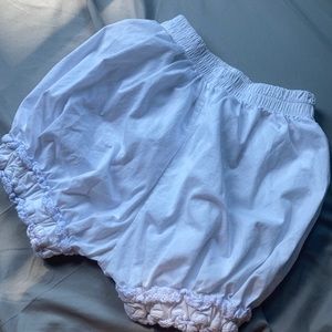White Elastic Bloomers